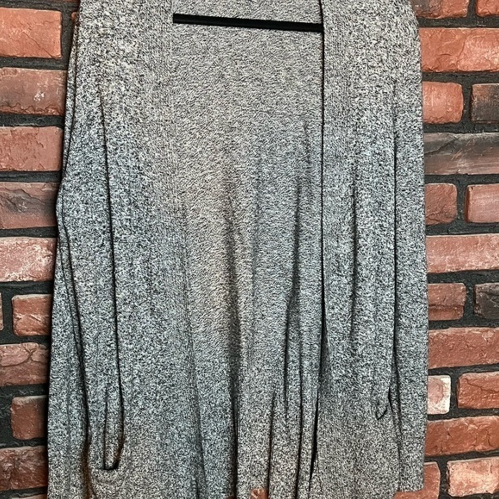 Lovely black and white drape cardigan